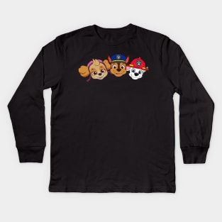 the paw gang Kids Long Sleeve T-Shirt